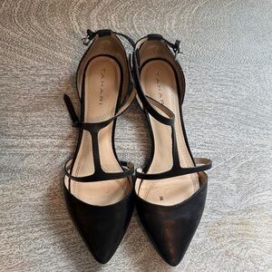 Tahari Elegant Black Strappy Heels